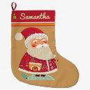 Search for old fashioned christmas stockings Santa claus