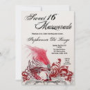 Search for red masquerade party invitations Costume