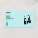 Search for panda bear business cards Bamboo