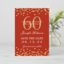 Search for red 60th birthday invitations Gold