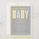 Search for yellow and grey baby shower invitations Mother to be
