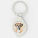 Search for boxer dog key rings Fawn