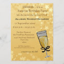 Search for toast birthday invitations Gold
