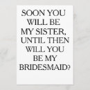 Search for sister in law bridesmaid cards Future