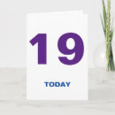 Search for 19 year old birthday cards Nineteen