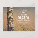 Search for birch tree save the dates Rustic