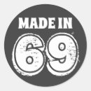 Search for sixty nine stickers 1969