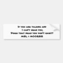 Search for hearing bumper stickers Deaf