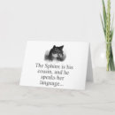 Search for sphynx cards Feline