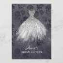 Search for silver glitter bridal shower invitations Gown
