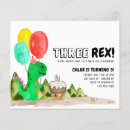Search for three rex girl invitations Stomp chomp roar