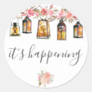 Search for lanterns wedding stickers Vintage