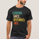 Search for legend since 1983 tshirts November