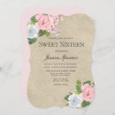 Search for pretty sweet 16 invitations Pink