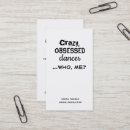 Search for dance business cards Swing