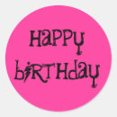 Search for happy birthday card stickers Pink