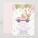Search for safari baby girl shower invitations Floral