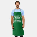 Search for womens funny aprons I know things