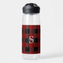 Search for buffalo plaid water bottles Black