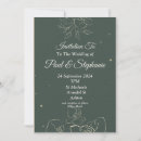 Search for stunning wedding invitations Green