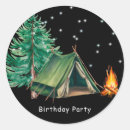 Search for camping birthday party stickers Boy