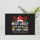 Search for candy cane christmas invitations Santa