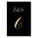 Search for table number 6 weddings Hand lettered