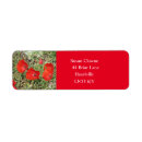 Search for poppies return address labels Flowers