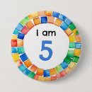 Search for 5 year old birthday badges For kids