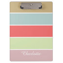 Search for pastel clipboards Striped