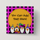 Search for fun penguins badges Cute