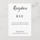 Search for dinner reception invitations Black and white