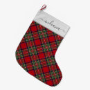Search for plaid christmas stockings Rustic