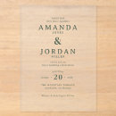 Search for monochromatic wedding invitations Minimalist