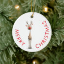 Search for whimsical reindeer christmas tree decorations Cute