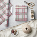 Search for holiday plaid wrapping paper Red green plaid