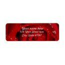 Search for water return address labels Red