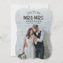 Search for christmas wedding announcement cards Mr and mrs