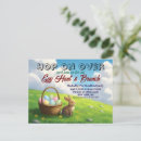 Search for egg basket invitations Bunny rabbit
