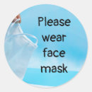 Search for wearing a mask stickers Face