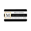 Search for gold stripe return address labels Classy