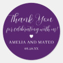 Search for purple and white wedding stickers Heart