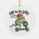 Search for frogs christmas tree decorations Santa