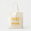 Search for 80 year old birthday tote bags 1942