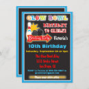 Search for glow bowling invitations Glowing