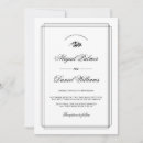 Search for script font wedding invitations Black and white