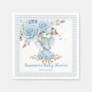 Search for blue elephant baby shower napkins For kids