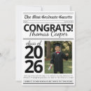 Search for newspaper graduation invitations announcements Black and white