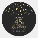 Search for 45th birthday gear stickers Modern