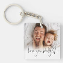 Search for heart square key rings Dad